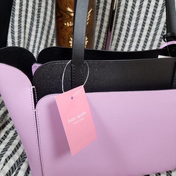 Magnolia Street Lavender Kate Spade Double tote - Picture 7 of 11